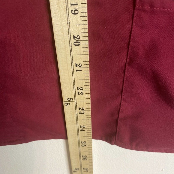 Greys Anatomy Scrub Top Medical Uniform Burgundy Mock Neck Medium - Picture 9 of 12